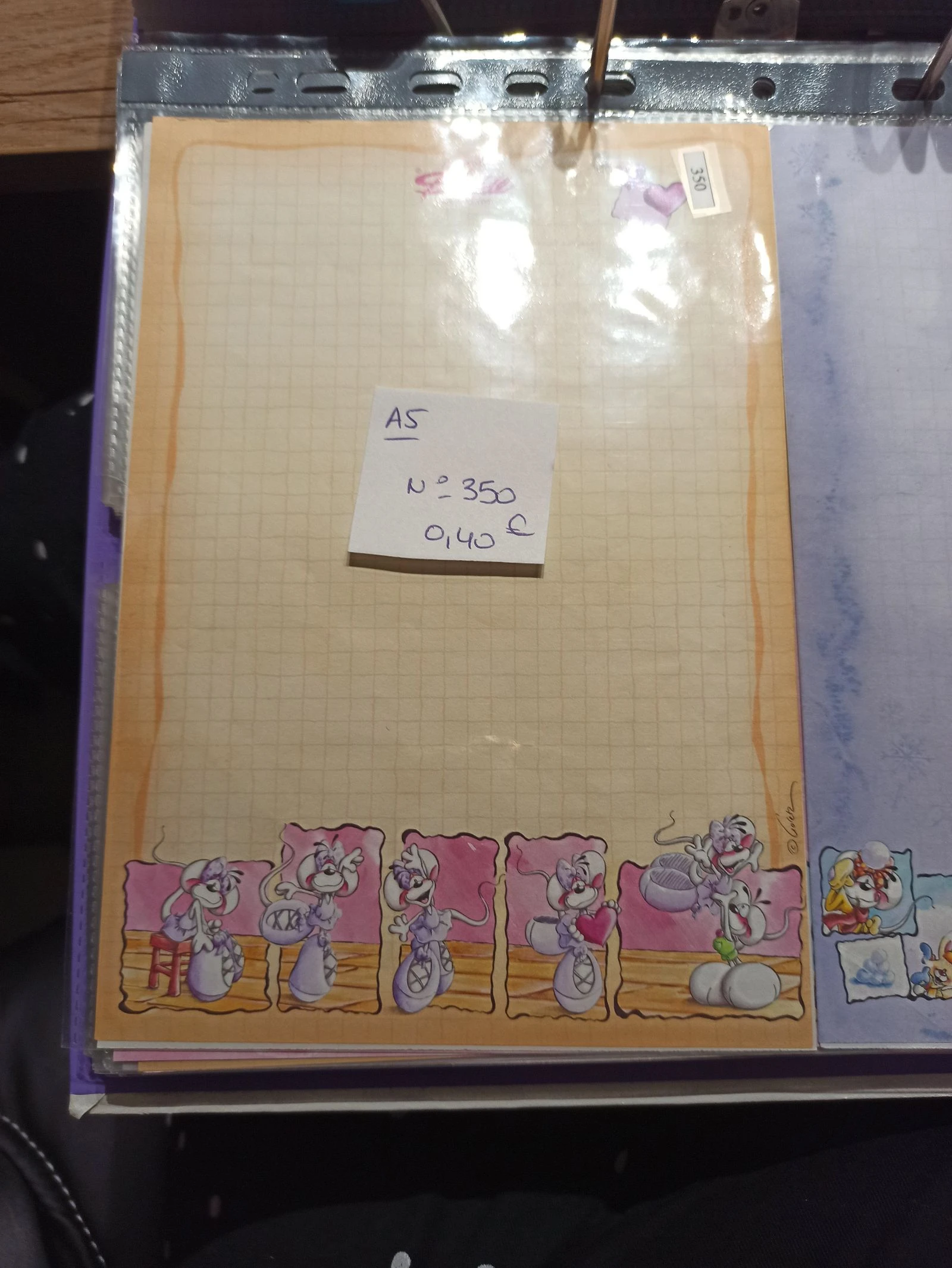 Feuille Diddl A5 350 0,40e 